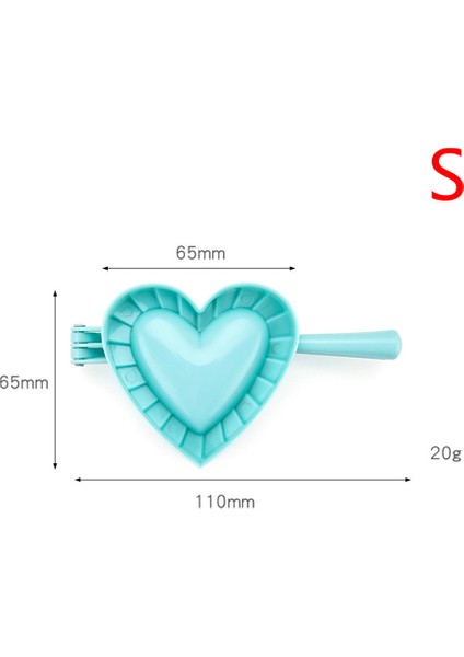 Kalp S Tarzı Dumpling Kalıbı Pratik Gıda Sınıfı Ravioli Hamur Presi Hamur Işleri Yapımı Empanada Kalıbı Fırın Mutfak Aksesuarları (Yurt Dışından)