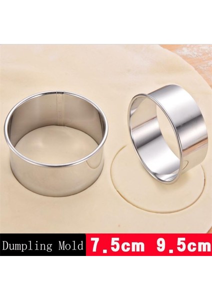 8.5cm Tarzı 1 Adet Yuvarlak Şekilli Hamur Kesme Aracı Mutfak Aletleri Paslanmaz Çelik Mantı Kesici Taşınabilir Mantı Sarım Kalıpları (Yurt Dışından) modelleri