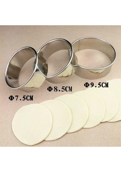 8.5cm Tarzı 1 Adet Yuvarlak Şekilli Hamur Kesme Aracı Mutfak Aletleri Paslanmaz Çelik Mantı Kesici Taşınabilir Mantı Sarım Kalıpları (Yurt Dışından) fırsatları