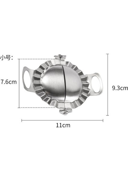 Küçük Köfte Tarzı Paslanmaz Çelik Mantı Kalıpları Hamur Daire Makinesi Basın Mantı Pie Ravioli Kalıp Mutfak Pişirme Araçları Aksesuarları (Yurt Dışından)