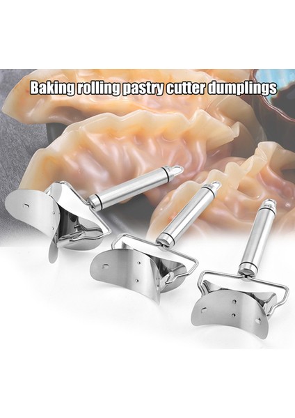 9 cm Kesme Bıçağı Hamur Daire Kesici Sıcak Fondan Dıy Mantı Araçları Paslanmaz Çelik Spatula Kurabiye Yuvarlak Rulo (Yurt Dışından)