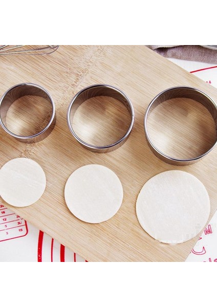 1 Takım Tarzı Dumpling Wrapper Kalıpları Paslanmaz Çelik Yuvarlak Set Hamur Kesici Aracı Ev Mutfak Yapımı Pişirme Mantı Aksesuarı (Yurt Dışından) modelleri