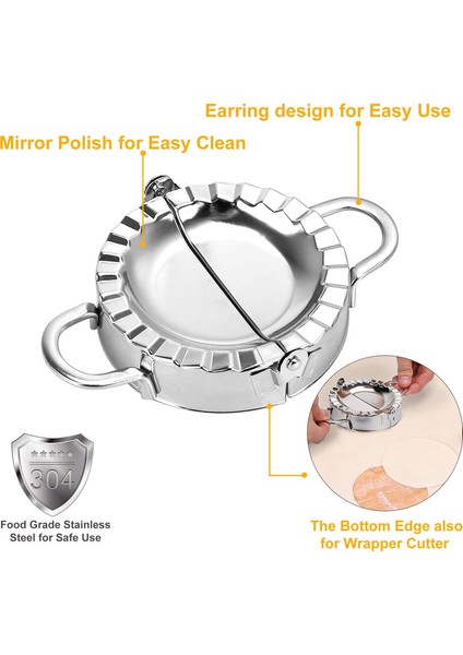 M 3 Adet Börek Kalıbı Stili Paslanmaz Çelik Mantı Yapma Seti Çin Mantı Hamuru Kesici Pie Ravioli Empanadas Pres Kalıp Mutfak Aksesuarları Pastane (Yurt Dışından) fırsatları