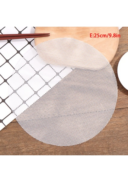 25CM Tarzı Pratik Silikon Buharlı Pişirme Ped Yuvarlak Mantı Matı Fırın Araçları Buharda Pişmiş Ekmekler Hamur Işi Dim Sum File Ev Mutfak (Yurt Dışından)