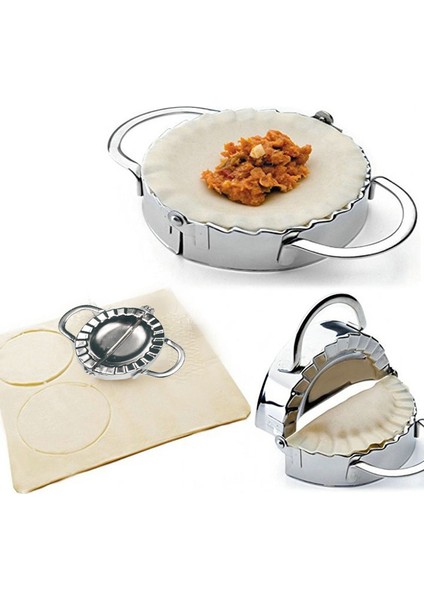 E Stili Gıda Sınıfı Paslanmaz Çelik Mantı Yapım Kalıbı Hamur Kesici Pie Ravioli Mantı Kalıbı Araçları Mutfak Aksesuarları (Yurt Dışından) fırsatları
