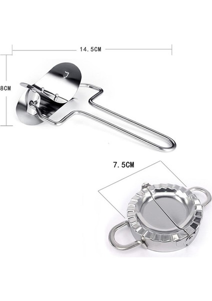 Bir Paket Stili Dumpling Kalıbı Ev Dumpling Kağıdı Kesici Yapma Makinesi Pişirme Hamur Aracı Mutfak Aksesuarı Emek Tasarrufu Jiaozi Aracı (Yurt Dışından)