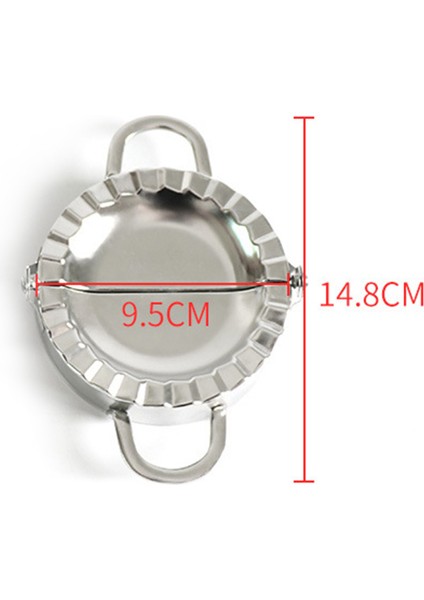 A-L Stili Dumpling Araçları Jiaozi Maker Kalıp Ekolojik Dostu Hamur Paslanmaz Çelik Mutfak Araçları Hamur Kesici Için Mutfak Yapımı Aletleri (Yurt Dışından)