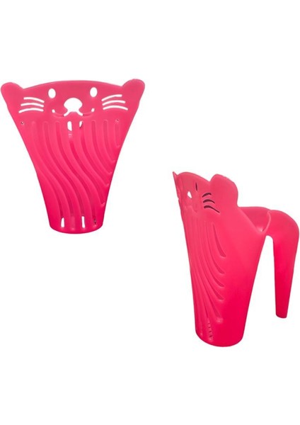 Plastik V Kedi Figürlü Kum Küreği Pembe