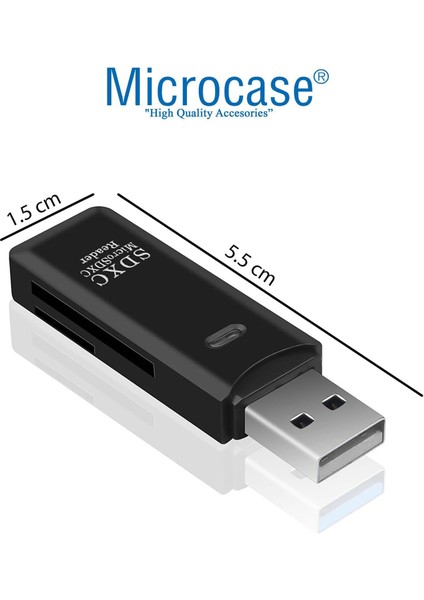 USB 2.0 2in1 Sd Tf Microsd Kart Okuyucu AL3240