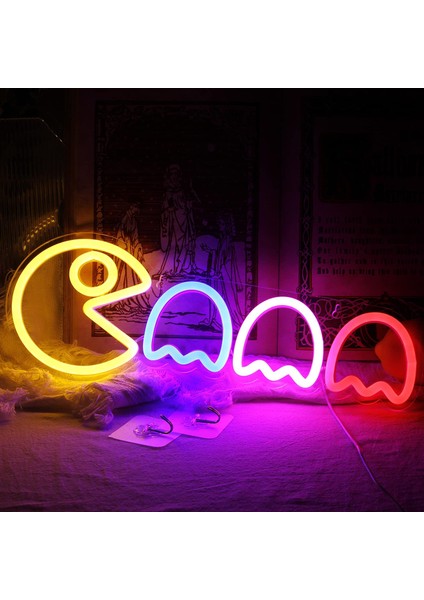 Neon Tabela Pacman Neon LED Işıklı Tablo