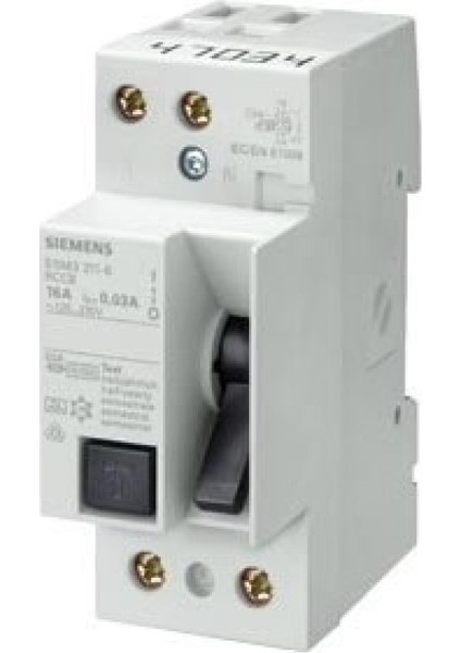 5SM3317-0 Kaçak Akım Koruma Şalteri 80 A, 30 Ma, Un Ac: 230 V Artık Akım Devre Kesici, 2-Kutuplu (Muadil Ürün: 5SV4317-0)