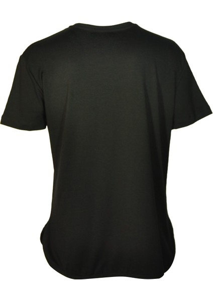 Kadın V Yaka Basic Siyah T-Shirt