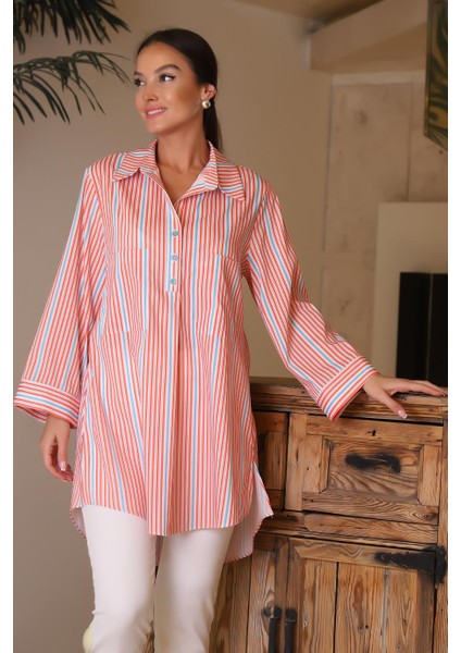 Arkası Uzun Salaş Uzun Kadın Gömlek 34343-2Y4 fiyatları