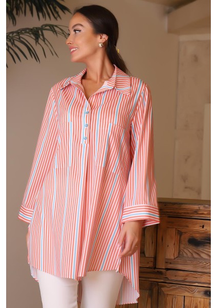 Arkası Uzun Salaş Uzun Kadın Gömlek 34343-2Y4 fırsatları