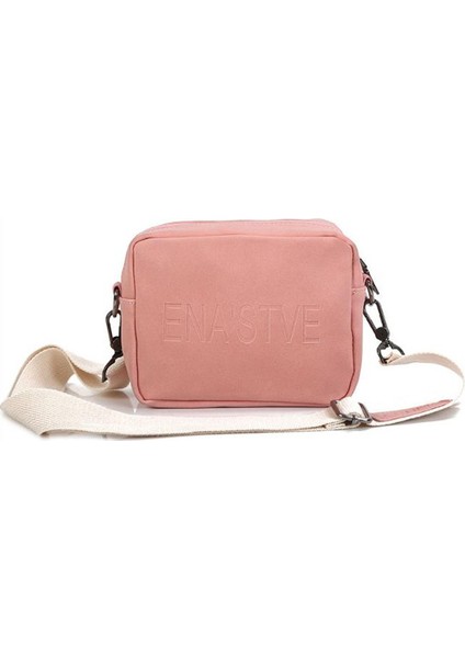 Pu Küçük Kare Çanta Sanat Fırçalama Mini Omuz Messenger Pembe Kore Versiyonu (Yurt Dışından)