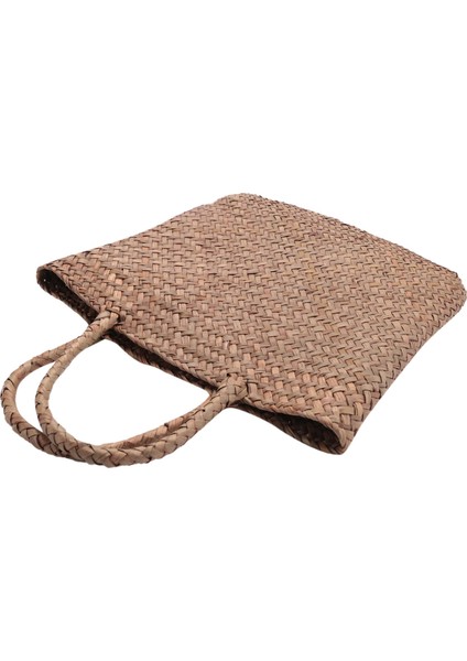 Rahat Hasır Çanta Doğal Hasır Bez Çantalar Kadın Örgülü Çanta Bahçe El Yapımı Mini Dokuma Rattan (Yurt Dışından) fiyatları
