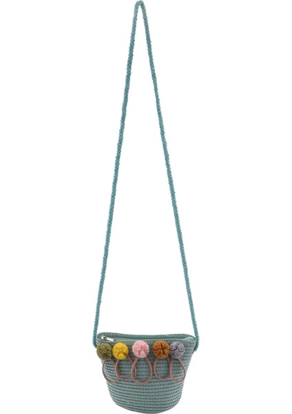 Kız Çocuk Omuz Çantası Hasır Rattan Örgü Crossbody Bebek Için En Iyisi (Yeşil) (Yurt Dışından)