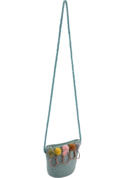 Kız Çocuk Omuz Çantası Hasır Rattan Örgü Crossbody Bebek Için En Iyisi (Yeşil) (Yurt Dışından)
