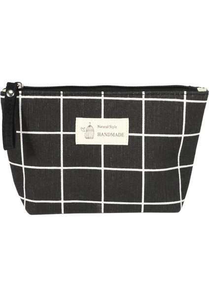 Kadın Seyahat Kozmetik Çantası Makyaj Çantaları Çanta Kadın Fermuar Çanta Küçük Makyaj Güzellik Organizatör Kılıfı Siyah (Yurt Dışından)