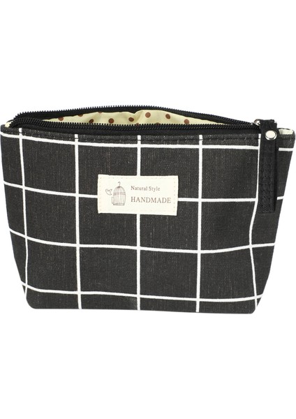 Kadın Seyahat Kozmetik Çantası Makyaj Çantaları Çanta Kadın Fermuar Çanta Küçük Makyaj Güzellik Organizatör Kılıfı Siyah (Yurt Dışından) fırsatları