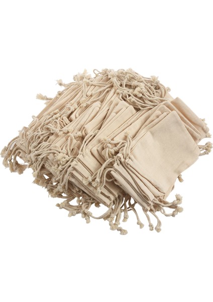 100 Adet %100 Pamuk Büzgülü Küçük Çanta 10X15 cm (Yurt Dışından) fiyatları