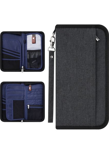 Pasaport Tutucu Seyahat Cüzdanı, Aile Cüzdanı Rfıd Engelleme Su Geçirmez Unisex Belge Düzenleyici (Yurt Dışından) fiyatları