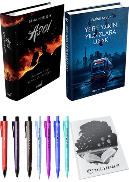 Asel - Yere Yakın Yıldızlara Uzak + Kalem + Not Defteri