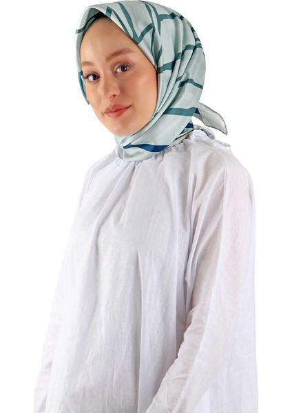 Mint Mozaik Desen Twill Ipek Eşarp fiyatları