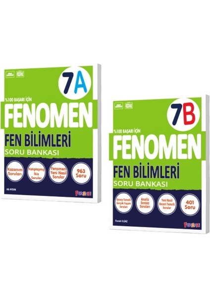 7 Fen Bilimleri A + B Soru Bankası 2 Kitap