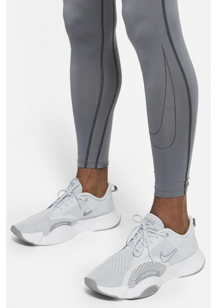 Pro Men's Leggins Tights Dri-Fit Grey Gri Erkek Taytı