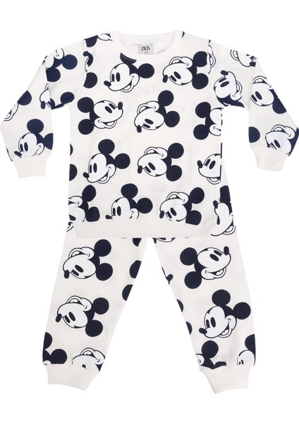 Mickey Mouse Baskılı Pijama Takımı