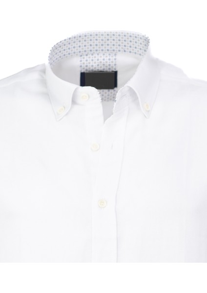 Erkek Gömlek %100 Premium Pamuk Kumaş Uzun Kollu Tam Kalıp Slim Fit Yakası Düğmeli fırsatları