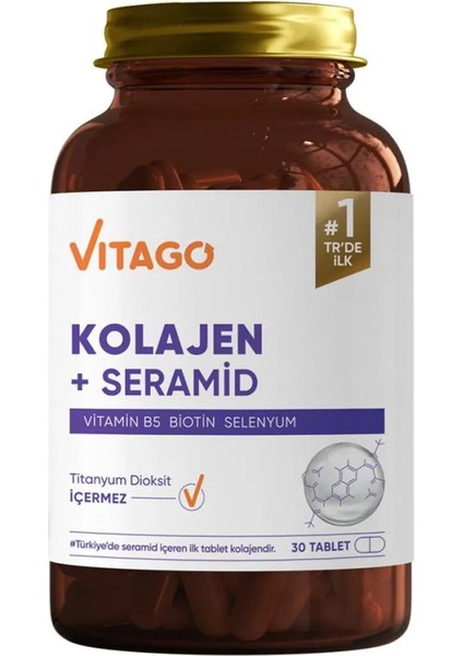 Kolajen, Seramid ve Biotin Tablet 30'lu