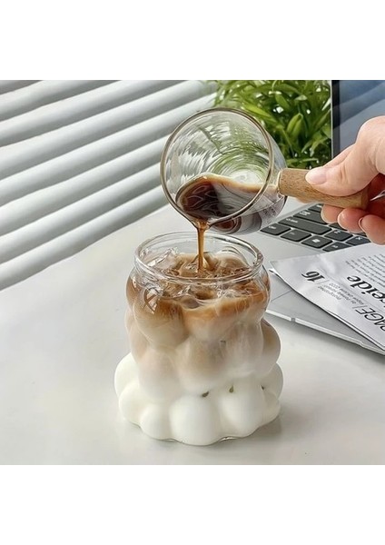 Kokteyl Bardağı Isıya Dayanıklı Borosilikat Cam Boncuk Bardak - Boncuklu Üzümlü Kahve ve Sunum Bard fiyatları