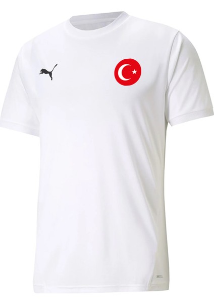 Euro 2024 Türkiye Milli Antrenman Taraftar T-Shirt Spor Forma  TUR-70491714 Beyaz