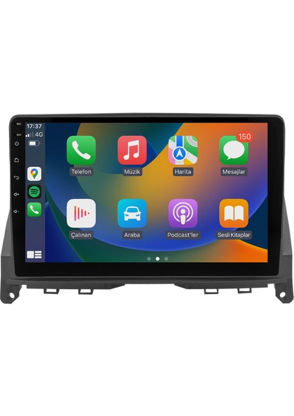 Mercedes C Serisi W204 (2005-2011) Android 14 Carplay 10 Inch 8 GB Ram / 128 GB Hafıza CRV-4352XAA