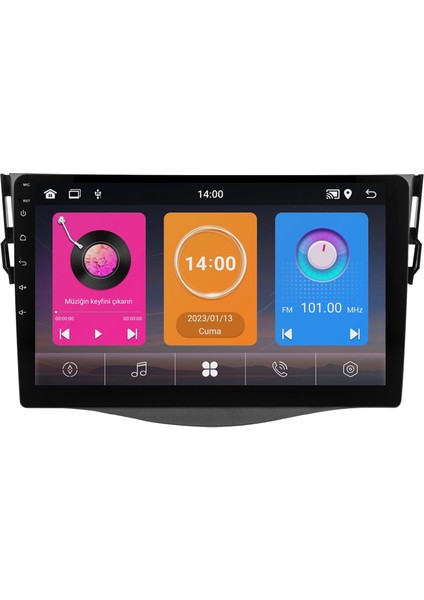 Toyota Rav4 (2006-2012) Android 14 Multimedya Carplay 10 Inch 8 GB Ram / 128 GB Hafıza CRV-4549XAA