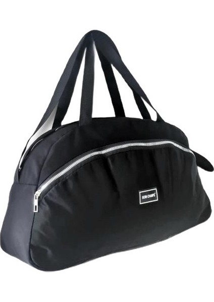Spor Çantası Orta Boy Seyahat Fitness ve Spor Çantası Siyah 45 cm