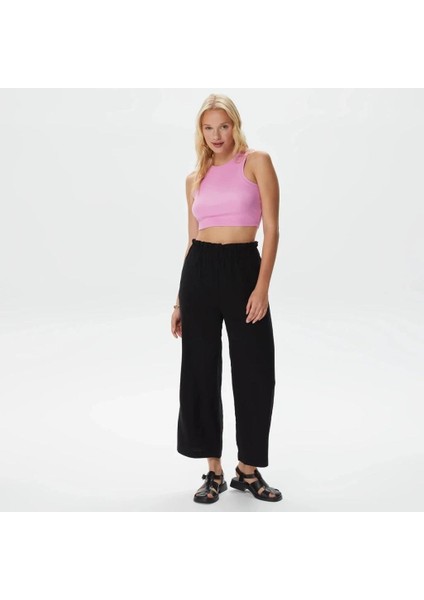 Only 15282771 Fıtıllı Kumas 0 Yaka Kolsuz Crop Body
