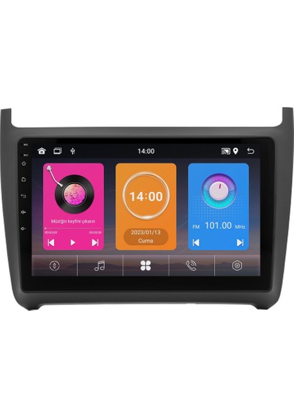 Volkswagen Polo (2014-2017) Android 14 Multimedya Carplay 10 Inch 8 GB Ram / 128 GB Hafıza CRV-4588XAA