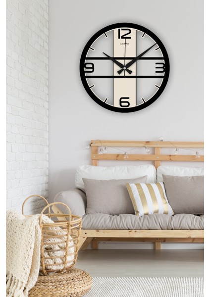 Landiwork Ahşap Modern Duvar Saati, Sessiz Mekanizmalı Duvar Saati, Dekoratif Duvar Saati, Çocuk Odası Duvar Saati, Yeni Ev Hediyesi, 42cm fırsatları