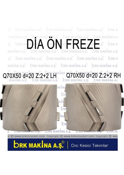 Dia Ön Freze Takım (2 Adet)