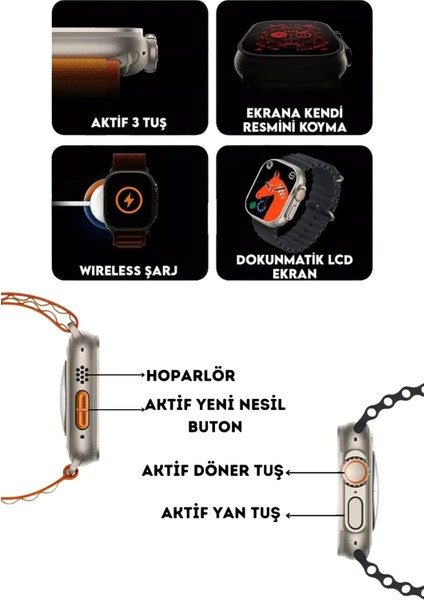 Kulaklık Hediyeli Akıllı Saat T800 Ultra