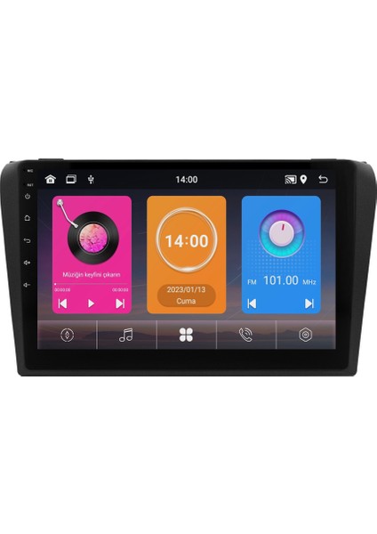 Mazda 3 (2004-2009) Android 14 Multimedya Carplay 10 Inch 8 GB Ram / 128 GB Hafıza CRV-4590XAA