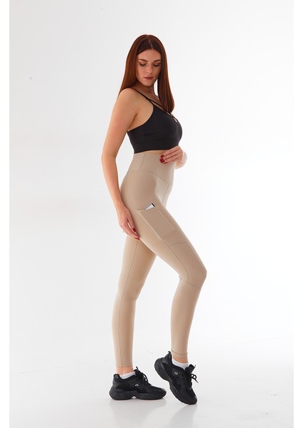 Ten Cepli Yüksek Bel Ektsra Toparlayıcı Geniş Bel Tam Boy Sıkılaştırıcı Spor Tayt 1037 fiyatları