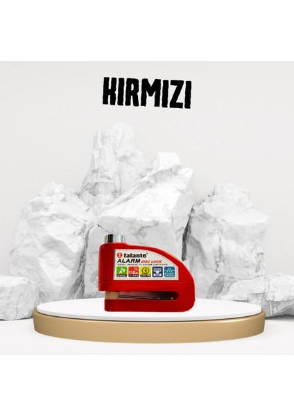 Motosiklet Yüksek Ses Çelik Alarmlı Disk Kilidi Hatırlatma Kablolu indirimleri