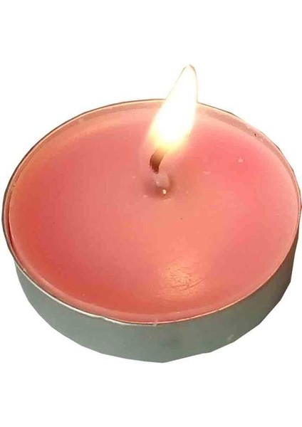 Tea Lights Pembe Mum 5 Li 1 Paket