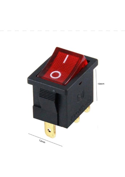Tekli Işıklı Anahtar Düğme 10'lu Paket