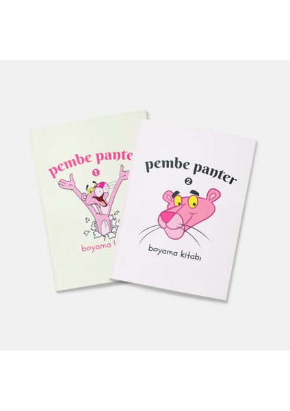 Pembe Panter Boyama Kitabı 2'li Set