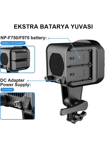 SD80D Profesyonel LED Işık + 2 Metre Ayaklı Kit